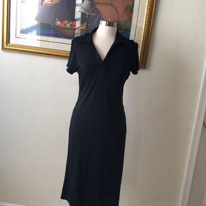 Thin Black Midi Dress